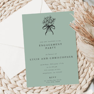 Invitación Modern Engagement Party Invitation