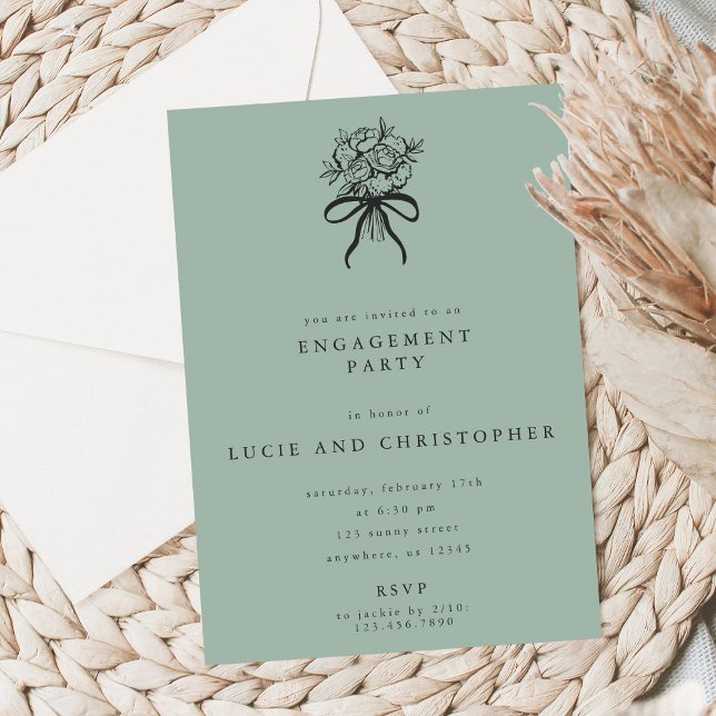 Invitación Modern Engagement Party Invitation (Subido por el creador)