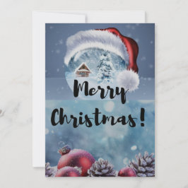 Invitación Modern funny cute Christmas reindeer