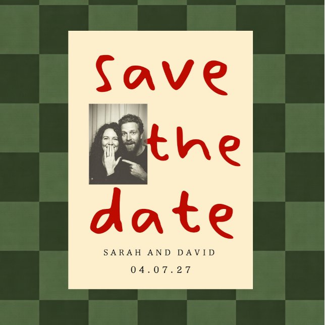 Invitación Modern Funny Minimal Photo (Subido por el creador)