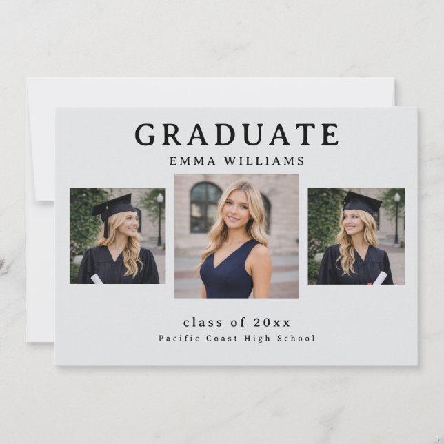 Invitación Modern Graduate Announcement (Anverso)