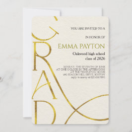 Invitación Modern Graduation Celebration 