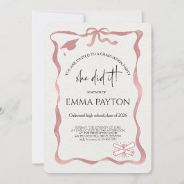 Invitación Modern Graduation Celebration 