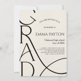 Invitación Modern Graduation Celebration 