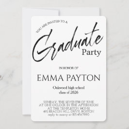 Invitación Modern Graduation Celebration 