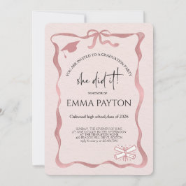 Invitación Modern Graduation Celebration 