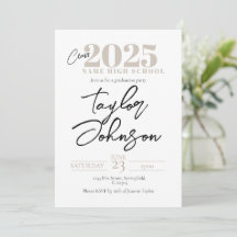 Modern Graduation Party Invitation