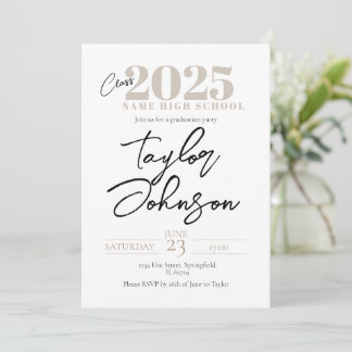 Invitación Modern Graduation Party Invitation