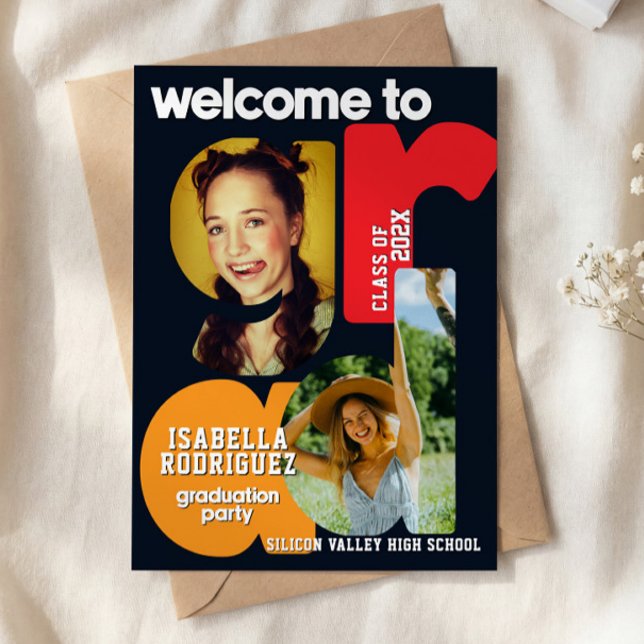 Invitación Modern High School Graduation Invitation (Subido por el creador)