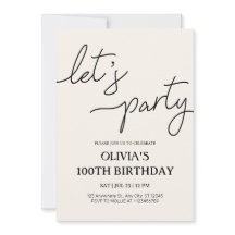 Modern Let's Fiesta 100 cumpleaños