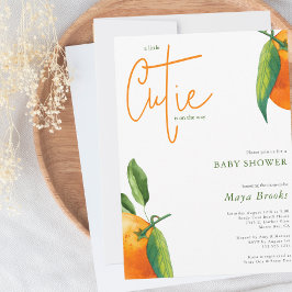 Invitación Modern Little Cutie está en camino a Baby Shower
