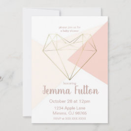 Invitación Modern Love Baby Shower Invitation – Abstract