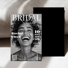 Invitación Modern Magazine Cover Bridal Shower Invitation