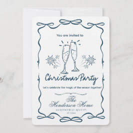 Invitación Modern Merry Christmas Party Invitation