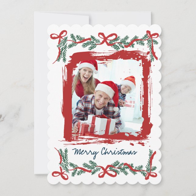 Invitación Modern Merry Christmas Party Invitation (Anverso)