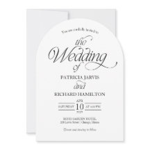 Modern Minimalist Arch Wedding Elegant