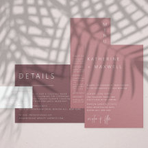 Modern Minimalist Dusty Rose Wedding