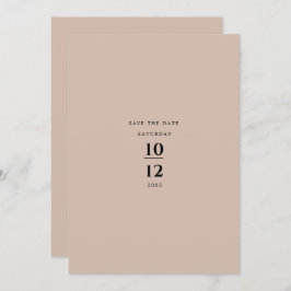 Invitación Modern Minimalist Elegant Bisque Wedding