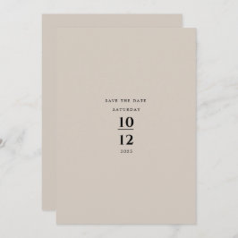 Invitación Modern Minimalist Elegant Silver Grey Wedding