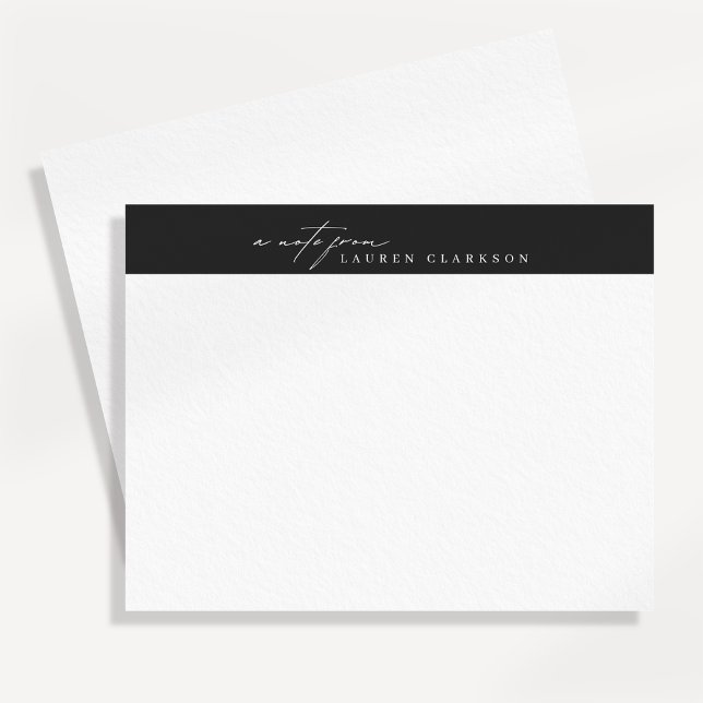 Invitación Modern Minimalist Logo Style Note Card (Subido por el creador)