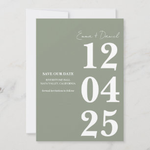 Invitación Modern Minimalist Save the Date