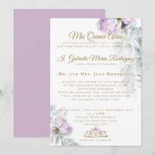 Invitación Modern Mis Quince Años Quinceañera
