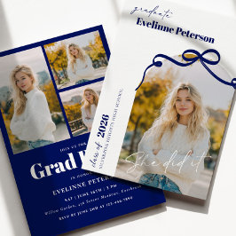 Invitación Modern Navy 2026 Graduation Invitation