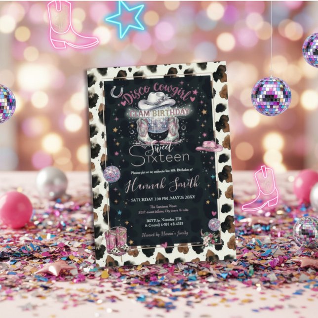 Invitación Modern Neutral Chocolate Cow Print Aesthetic (Subido por el creador)