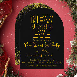 Invitación Modern New Year's Eve Party