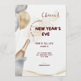 Invitación Modern New Year's Eve Party Celebration 2026