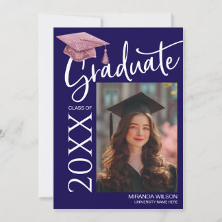 Invitación Modern Photo Graduation Party Invite Announcement