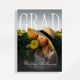 Invitación Modern PhotoPop Effect Graduation Party Invitation