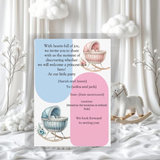 Invitación Modern Pregnancy Announcement Card - Bilingual Ara (Subido por el creador)