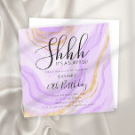 Invitación Modern Purple 40th Birthday Watercolor Purpurina<br><div class="desc">Elegante plantilla de Purpurina de  de color púrpura de Fiesta de cumpleaños número 40. Ideal para fiestas de cumpleaños para hombres y mujeres.</div>