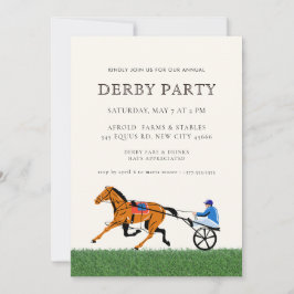 Invitación Modern Race Horse Derby Party Equestrian
