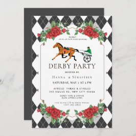 Invitación Modern Race Horse Derby Party Equestrian 
