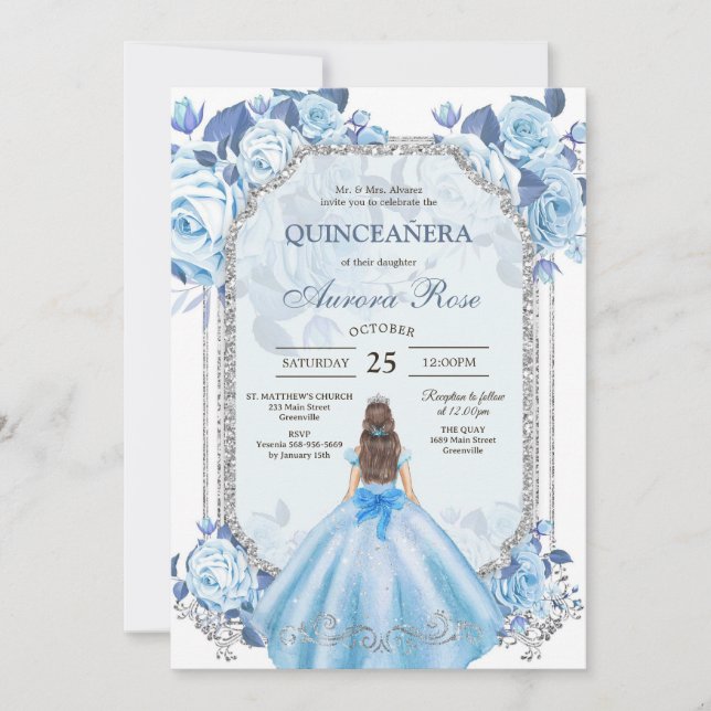 Invitación Modern Rustic Quinceanera Invitation (Anverso)