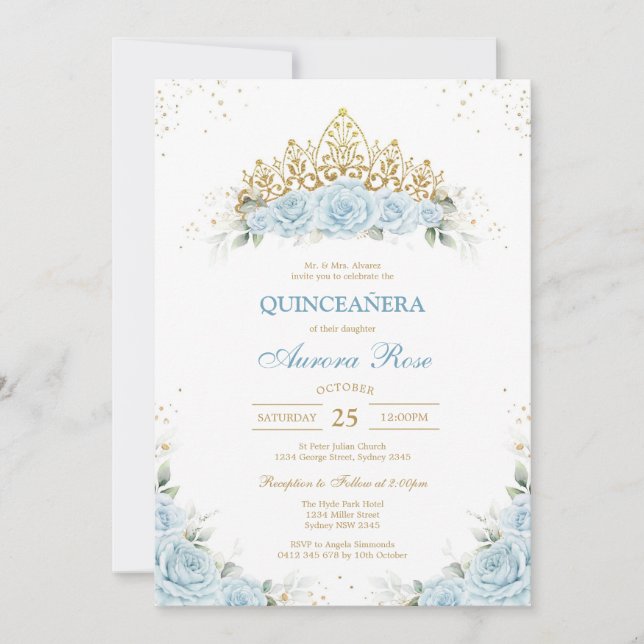 Invitación Modern Rustic Quinceanera Invitation (Anverso)