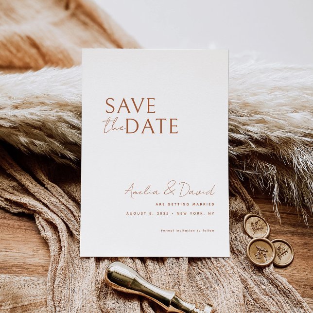 Invitación Modern Save the Date Card Template (Subido por el creador)