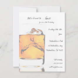 Invitación Modern Scotch Glass