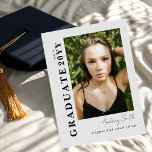 Invitación Modern Script Graduate 2 Photo Grey Graduation<br><div class="desc">Celebrate your graduate’s milestone with this Modern Script 2 Photo Graduation Announcement, designed to beautifully showcase seven favorite photos in a clean, modern layout. Featuring elegant flowing script paired with minimalist typography, this personalized announcement highlights special memories while sharing the exciting news with family and friends. Perfect for high school...</div>