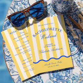 Invitación Modern Summer Bachelorette Weekend