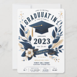 Invitación Modern Vertical Photo Graduation Invitation class