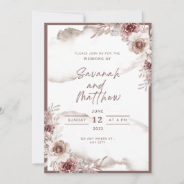 Invitación Modern Wedding Invitation Clean Minimal Style