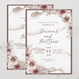 Invitación Modern Wedding Invitation Clean Minimal Style