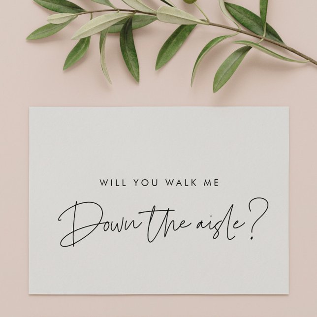 Invitación Modern Will me lleva por el pasillo propuesto (Subido por el creador)