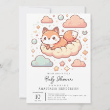 Modern Woods Fox Baby Shower