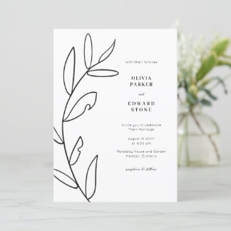 Invitación moderna a la boda
