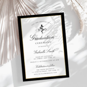 invitación moderna a la ceremonia de graduación de
