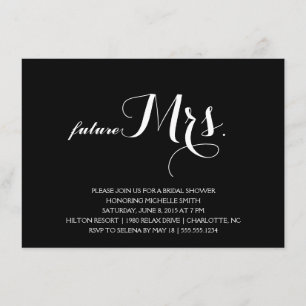 Invitación moderna a la ducha nupcial